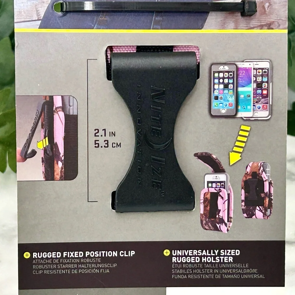 NEW* MOSSY OAK PINK CAMO FITS ALL VERTICAL XL CELL PHONE HOLSTER